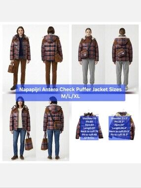 Napapijri Antero Check Puffer Jacket Sizes M/L/XL